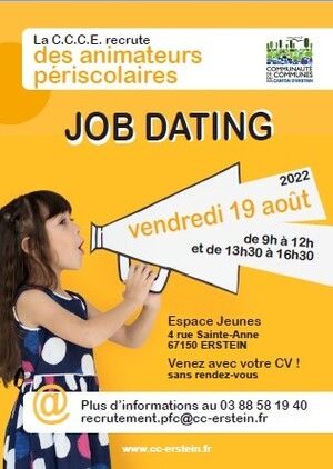 Job dating le 19/08/2022 à Erstein